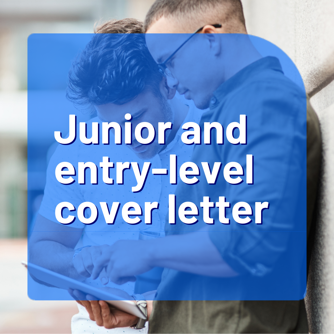 Junior and entry-level cover letter